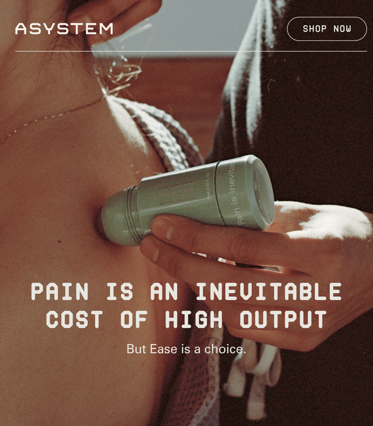 Pain is an Inevitable Cost of High Output 