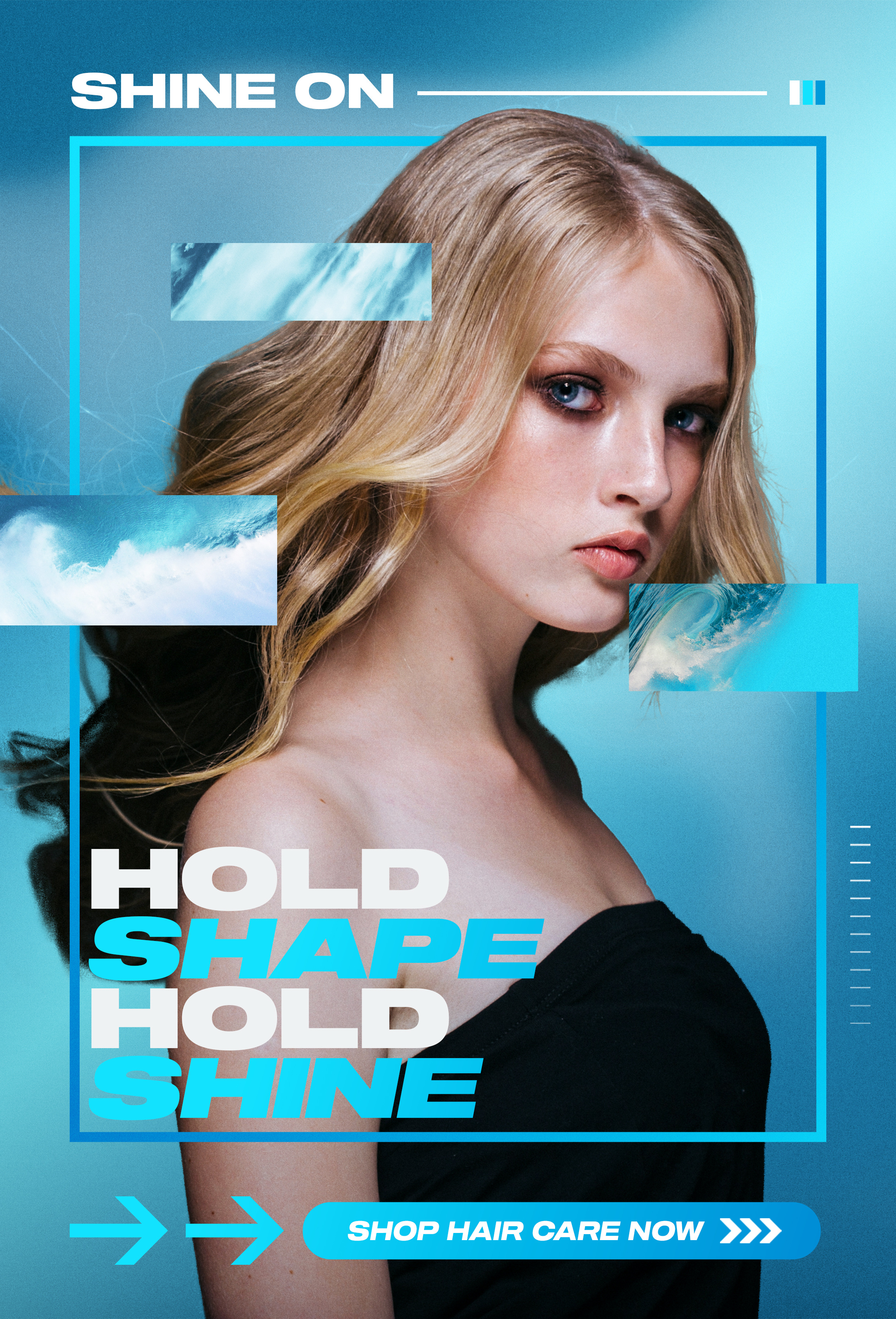 Shine on - Hold shape. Hold shine. Shop Hair Care Now!
