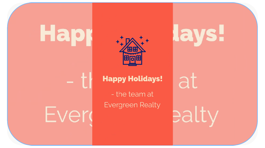 Business Holiday Card Reel Template Graphic