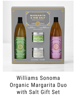 Williams Sonoma Organic Margarita Duo with Salt Gift Set