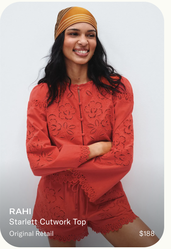 RAHI Starlett Cutwork Top