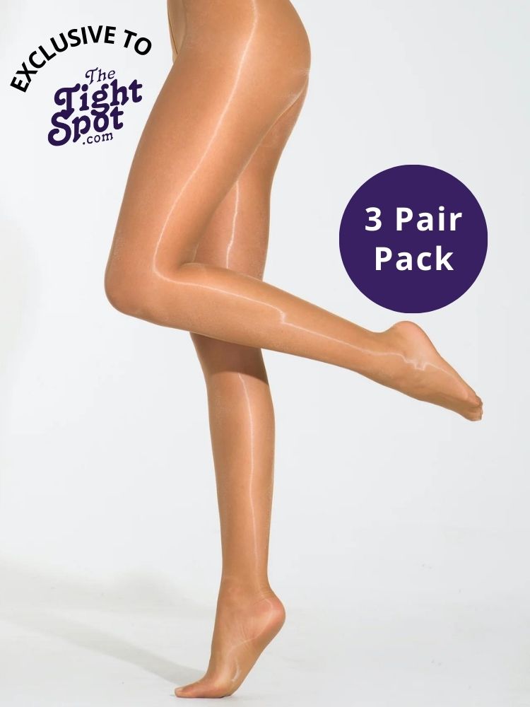 Image of Cecilia de Rafael Eterno Super Lucido 10 Shiny Tights 3 Pair Pack
