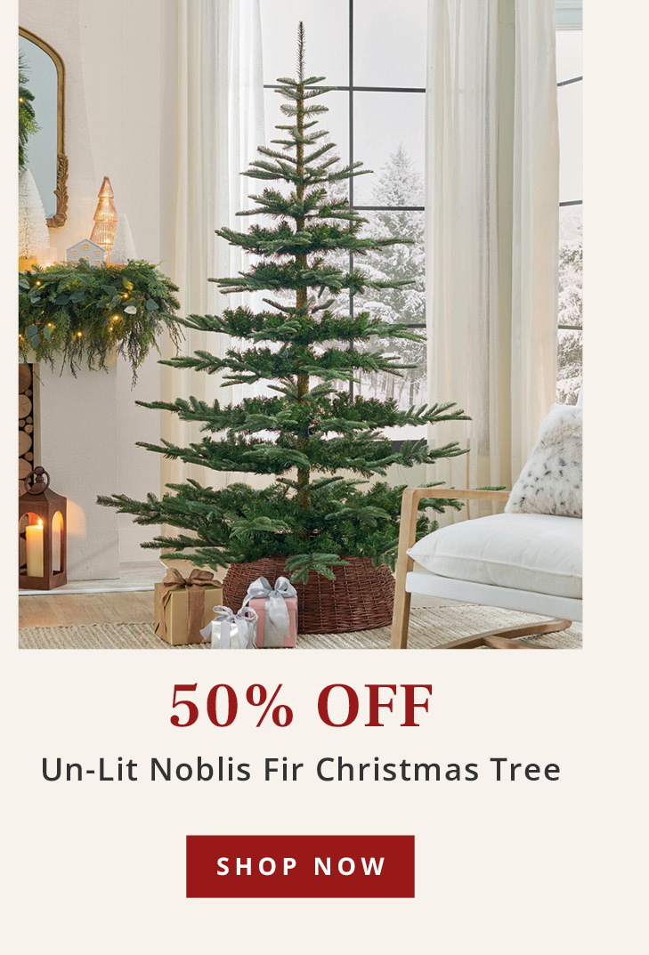 50% Off Noblis Fir Christmas Tree