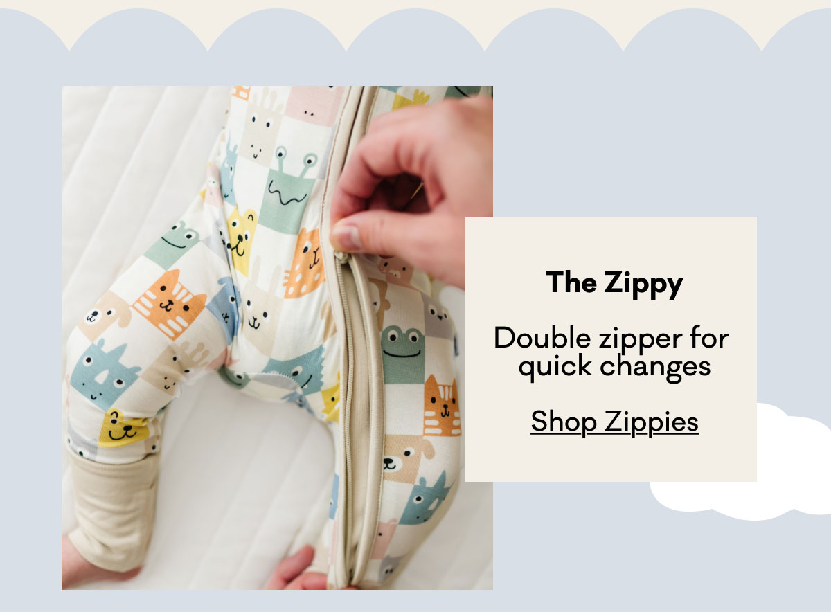 The Zippy | Double zipper for quick changes | Shop Zippies