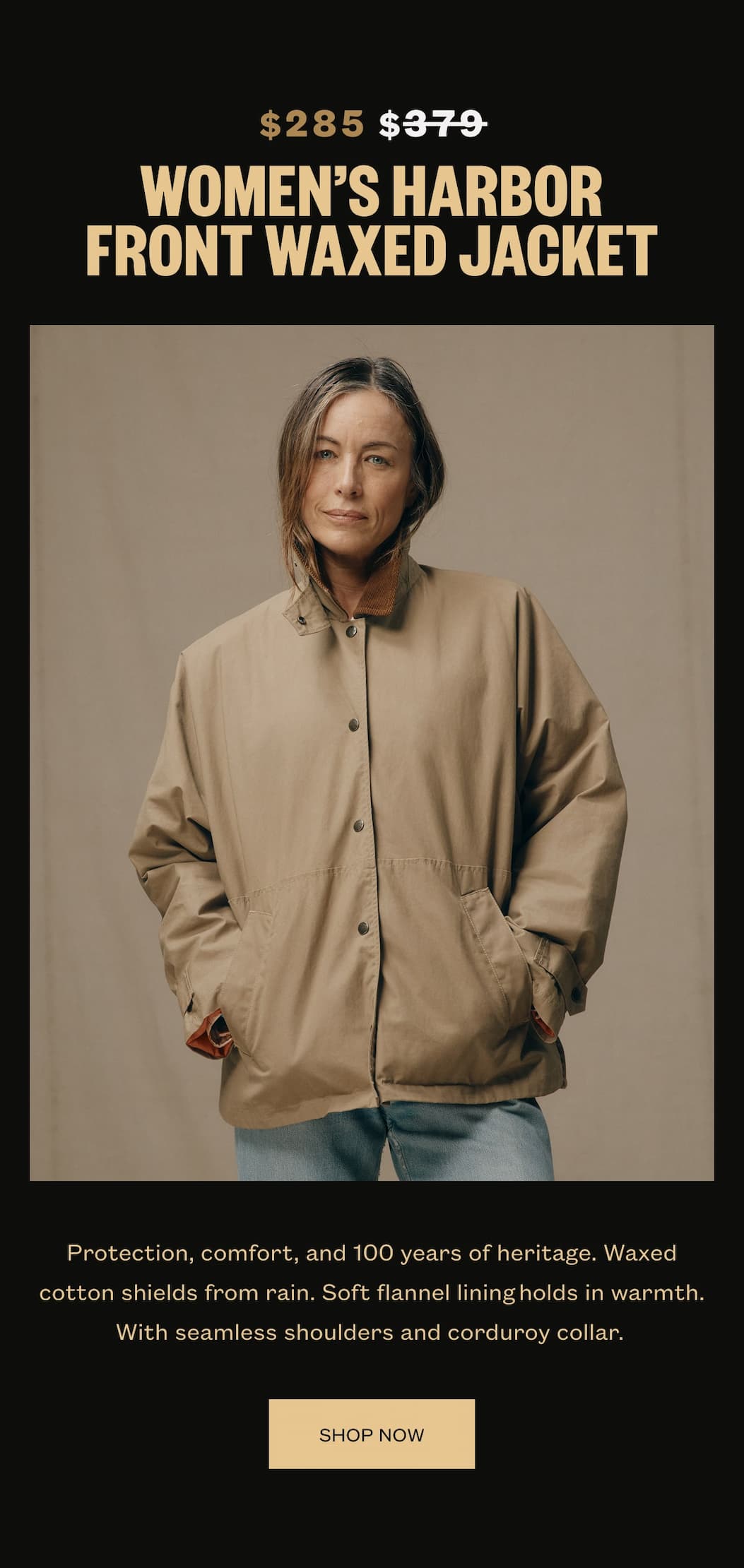 Harbor Front Waxed Jacket 25% Off