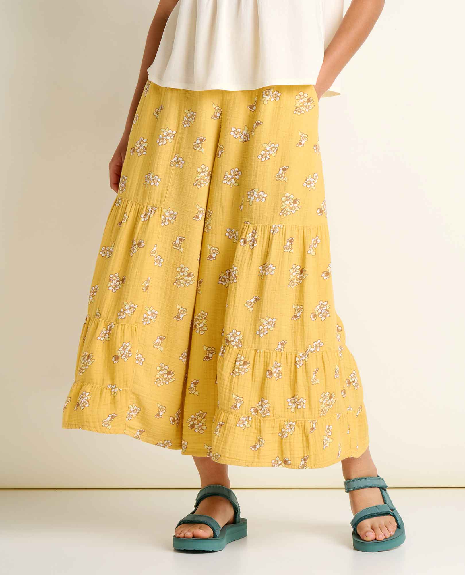 Image of Tate Double Weave Palazzo Pant