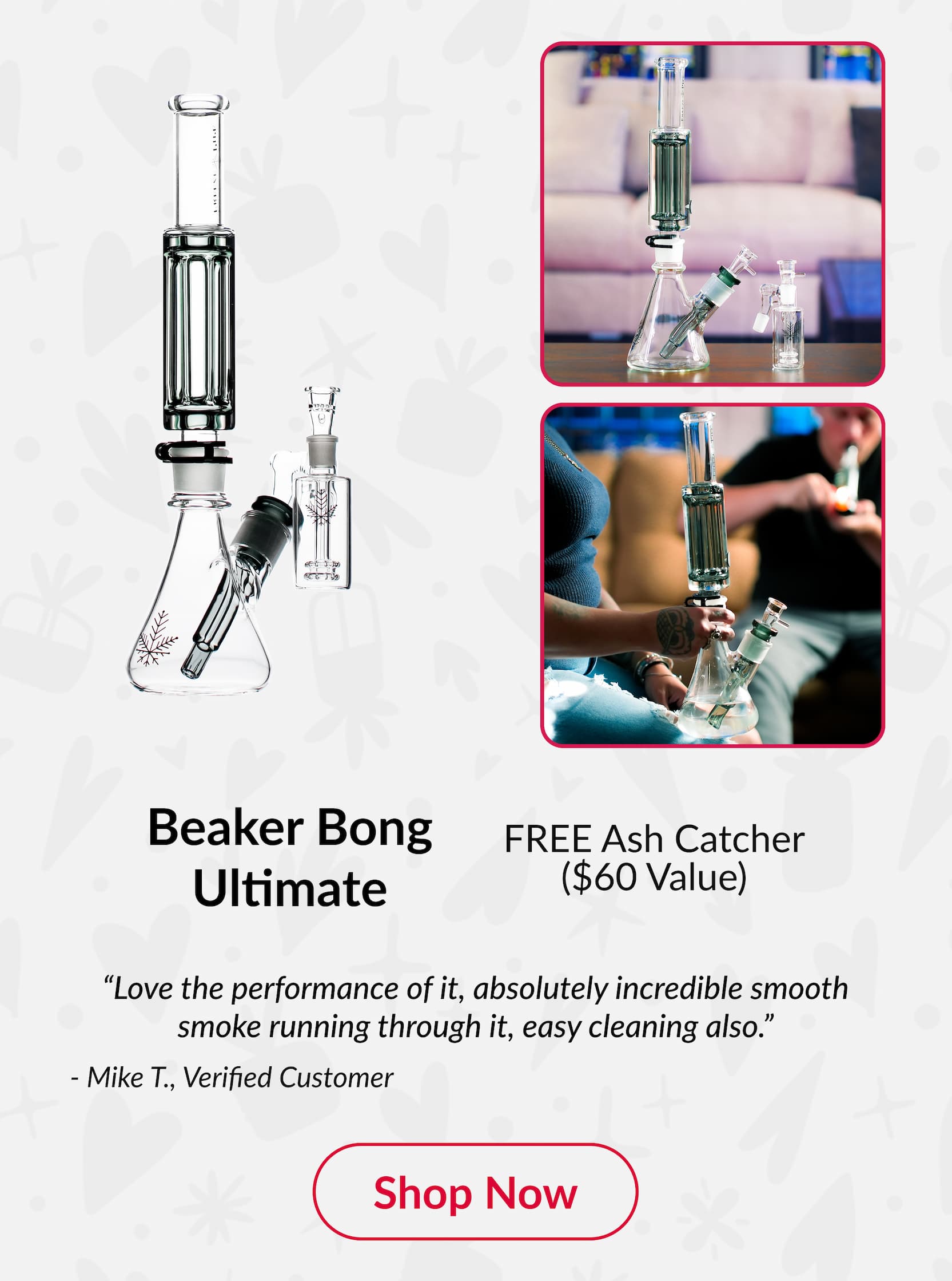Beaker Bong Ultimate full glass setup