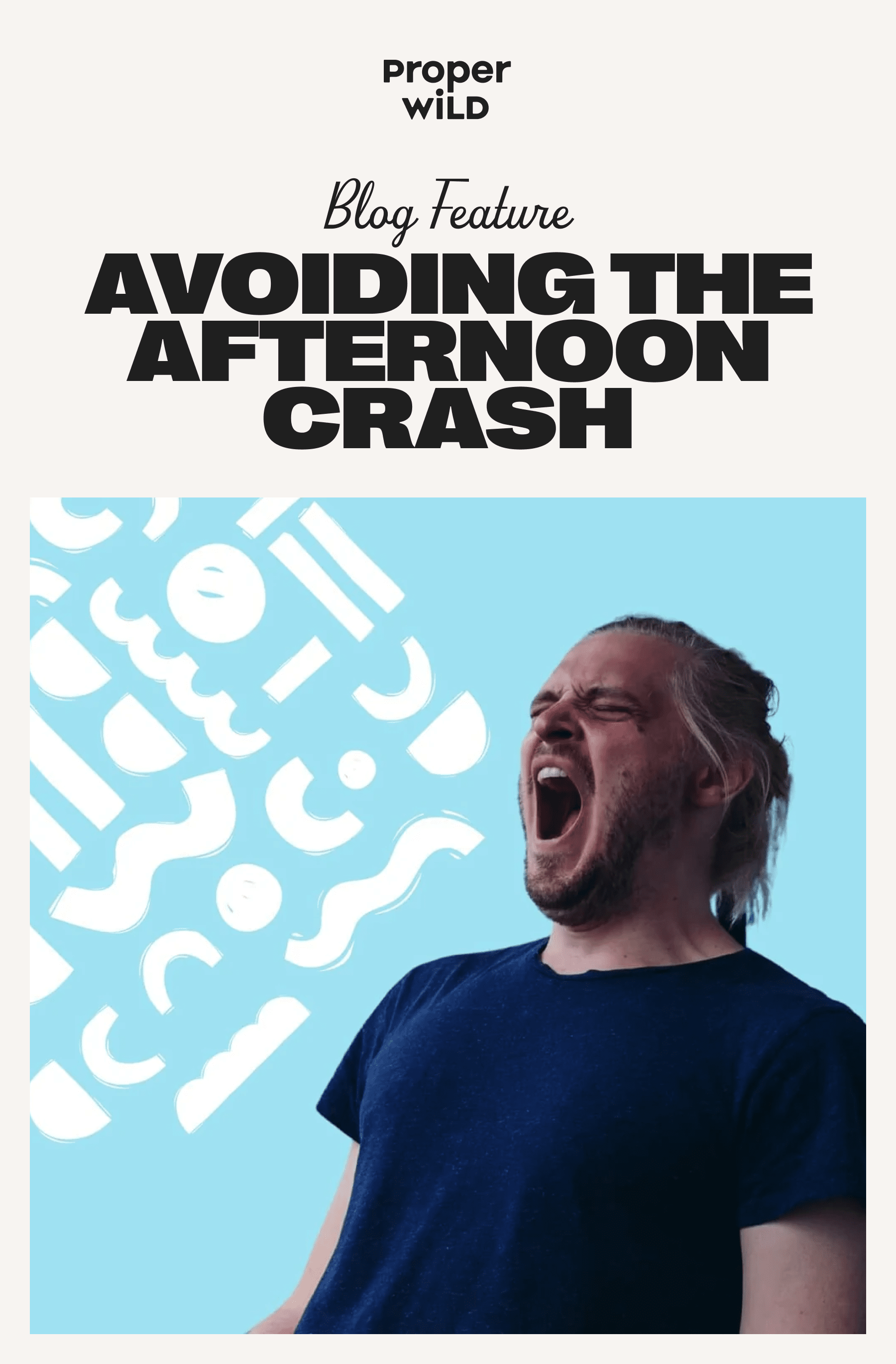 proper wild - blog feature - avoiding the afternoon crash