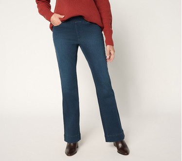 Belle by Kim Gravel Petite TripleLuxe Denim Boot Cut Jean