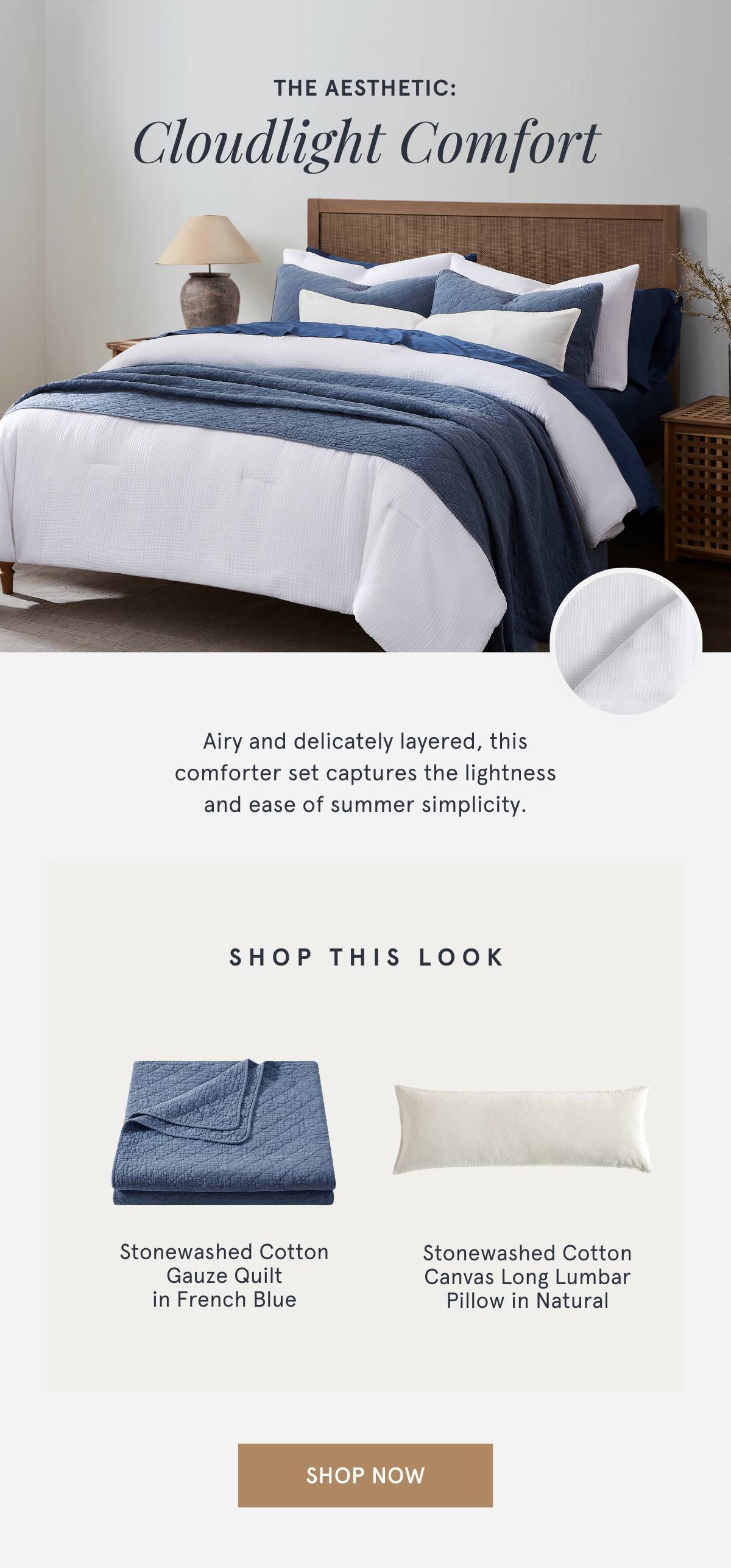 Shop Cotton Voile Comforter Set