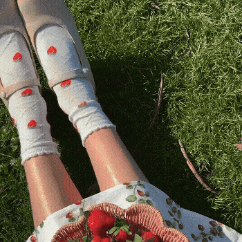 Unique Vintage Strawberry Vine Print Swing Dress