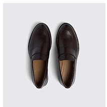 Brown Modern Leather Loafers