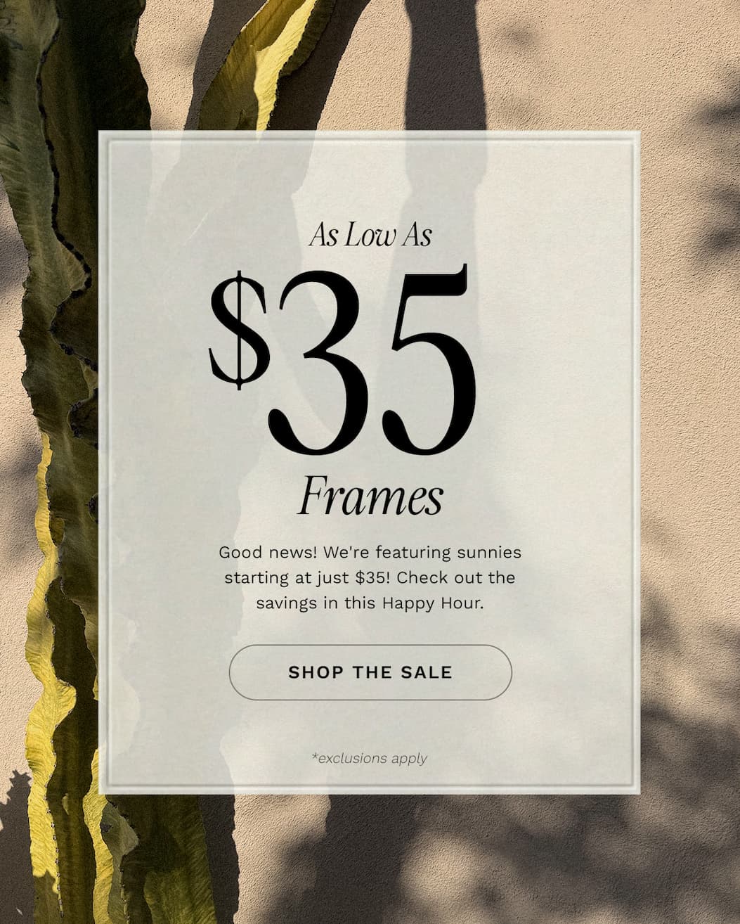 Frames As Low As $35