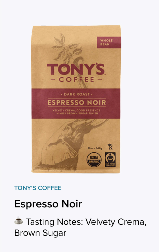 Tony's Coffee - Espresso Noir