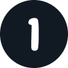 A decorative number 1