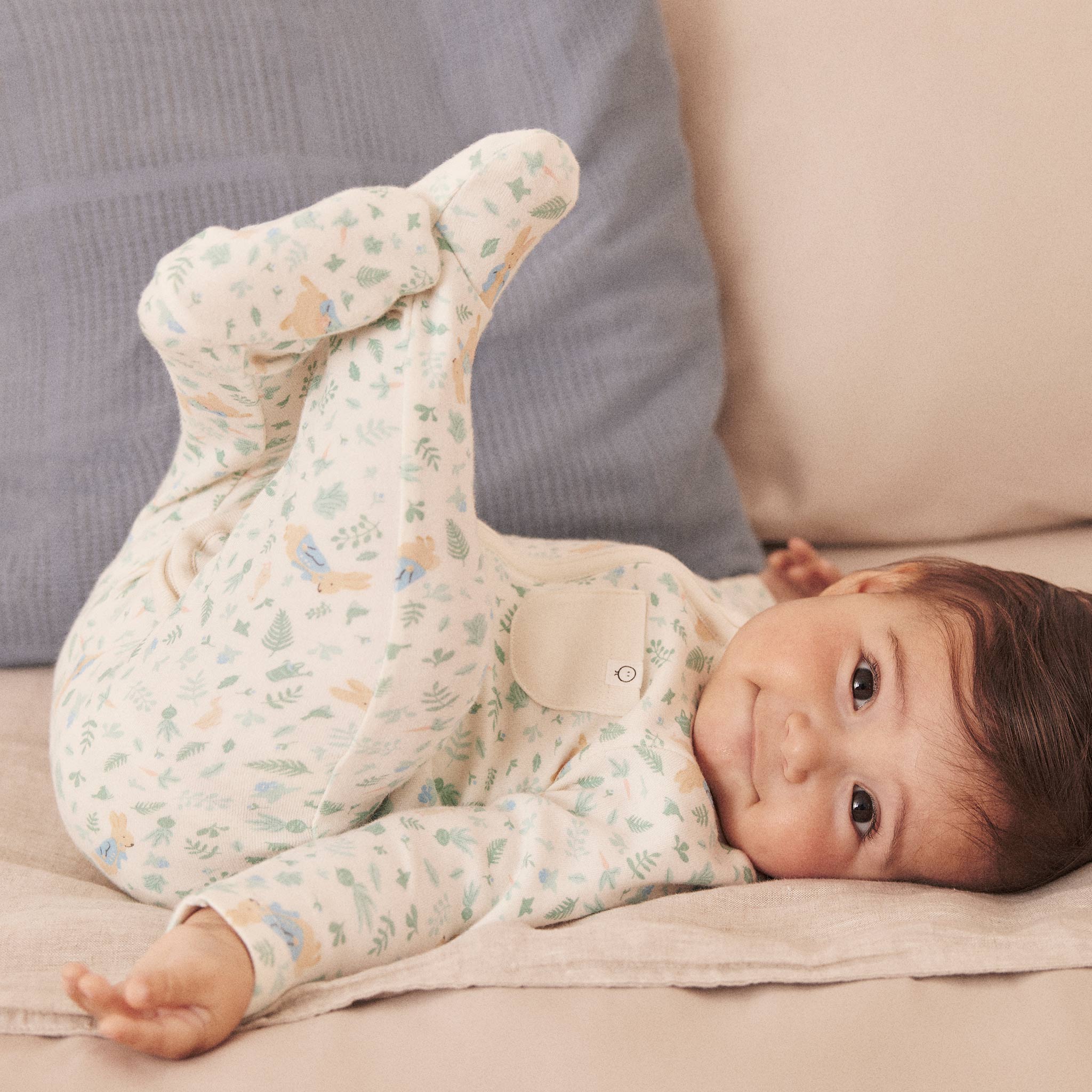 Image of Peter Rabbit Clever Zip Sleepsuit
