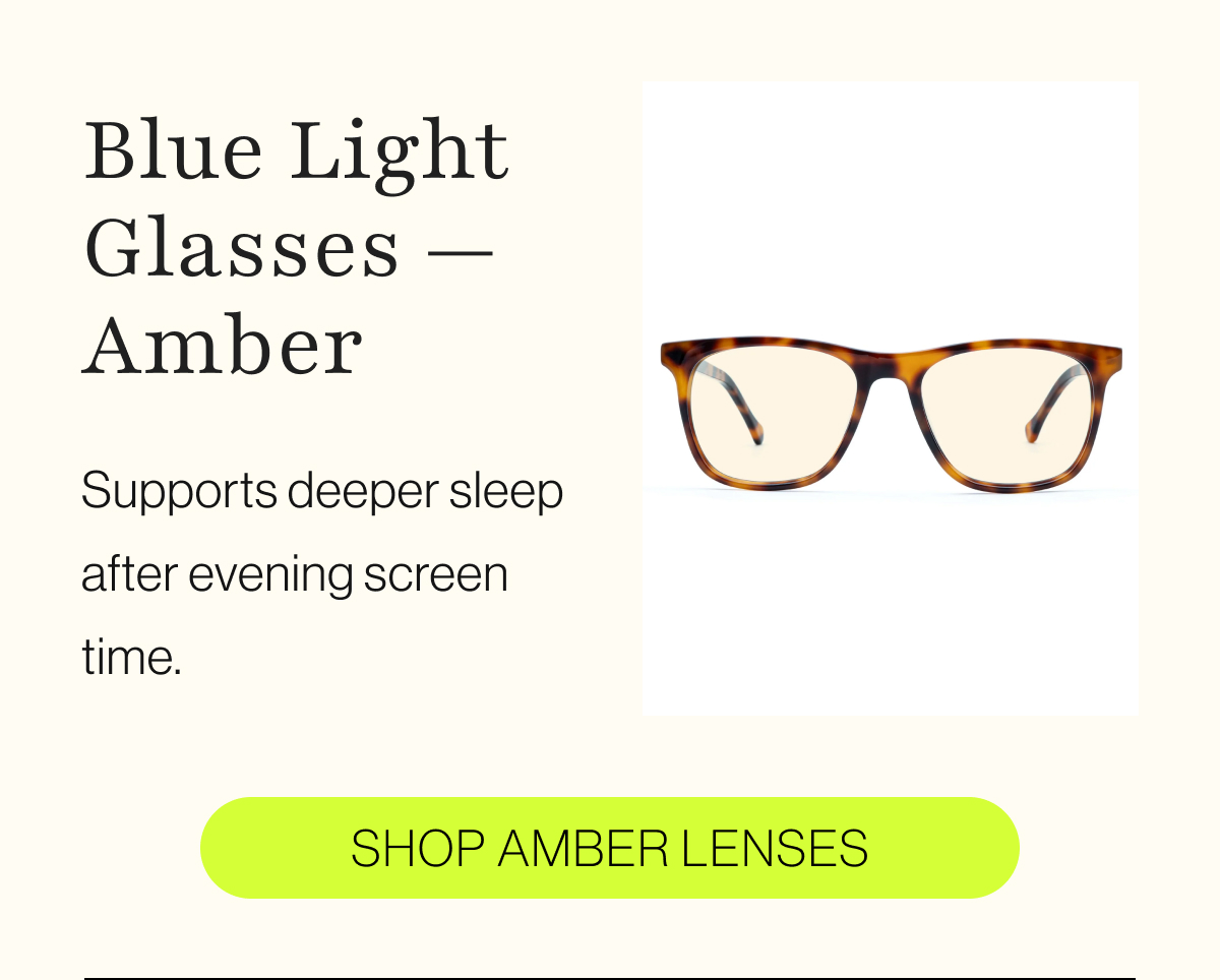 Blue Light Glasses — Amber