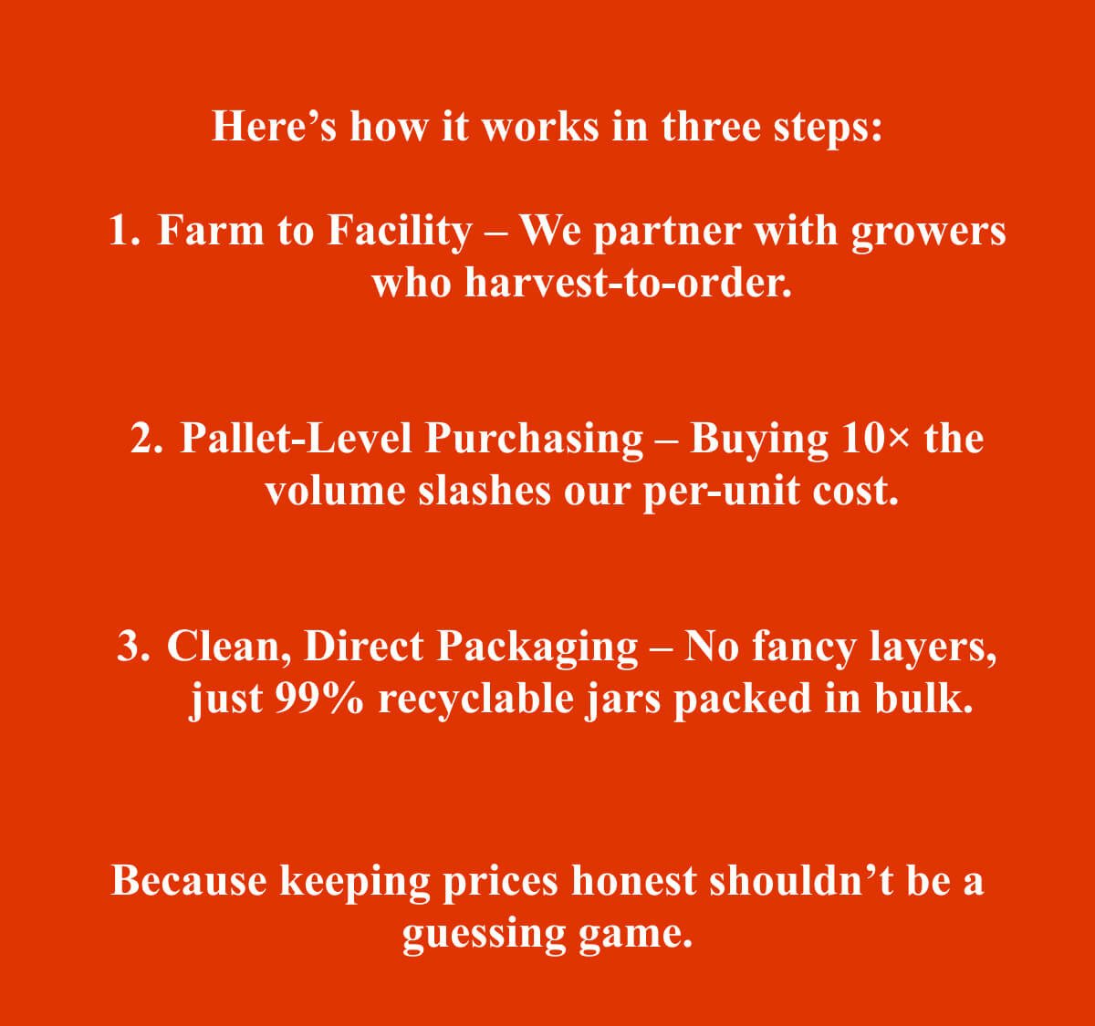 Here’s how it works in three steps: