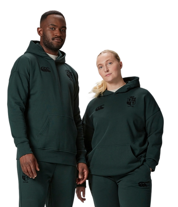 Adult Unisex British & Irish Lions Stealth Cotton Hoody Green