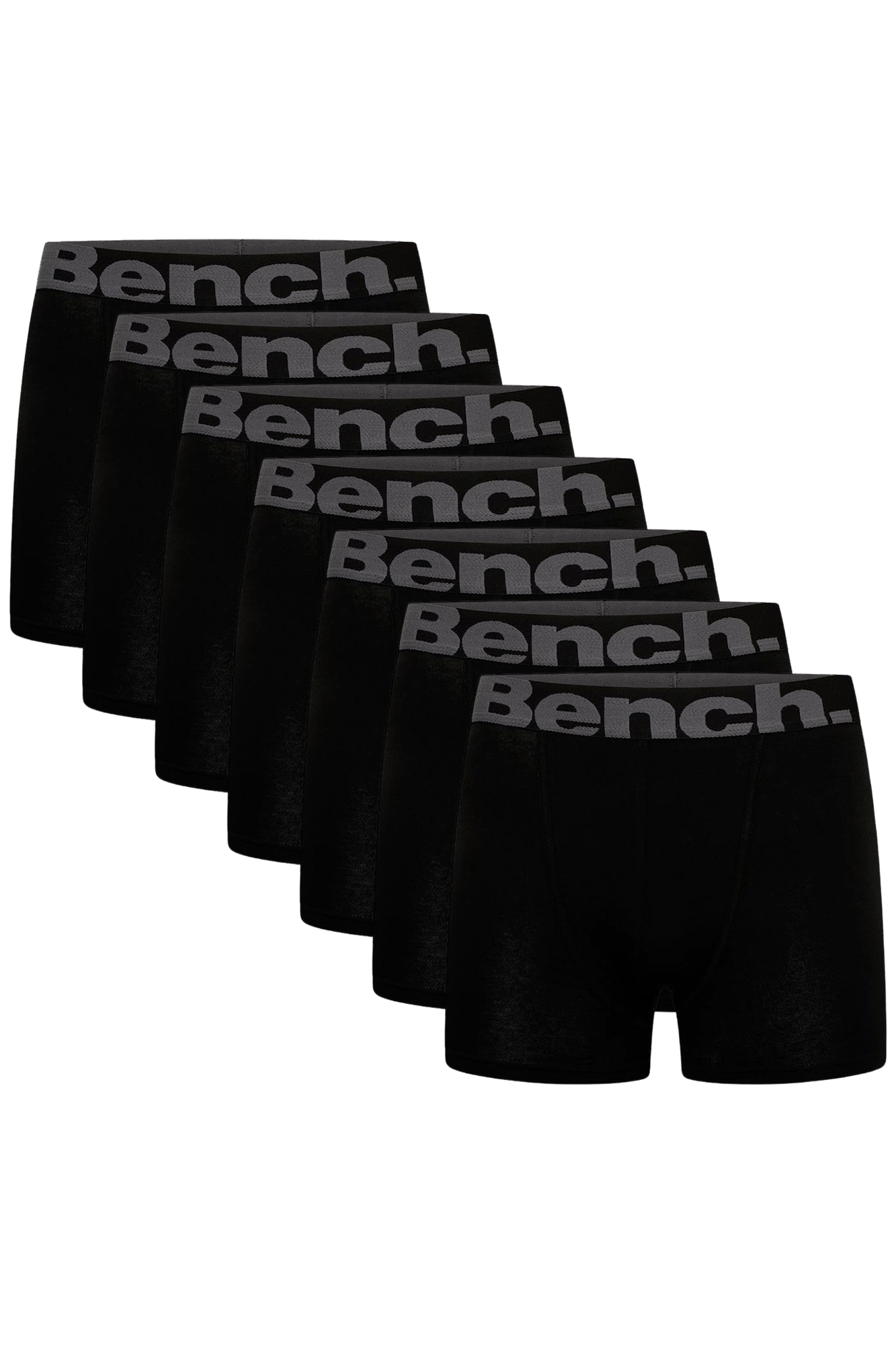 Image of Mens 'SUTTONIA' 7 Pack Boxers - BLACK