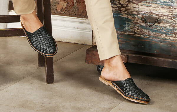 Handwoven Leather Footwear