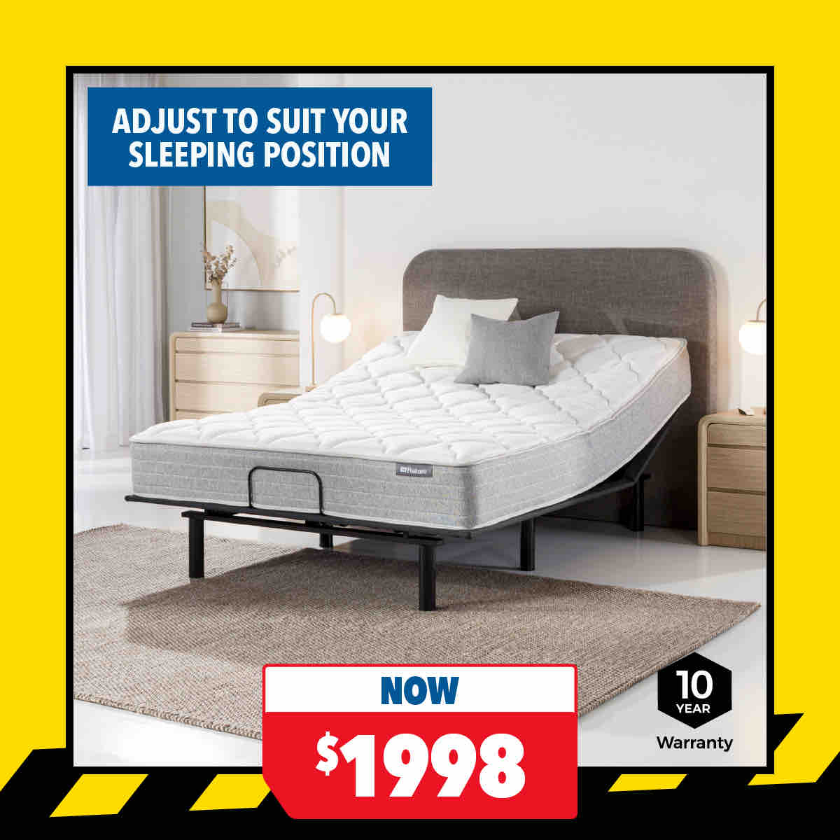 Sealy Posture Life Comfort Queen Mattress with Motion Adjustable Base by Tempur
