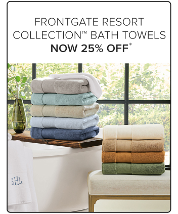 Frontgate Resort Collection Bath Towels Now 25% Off