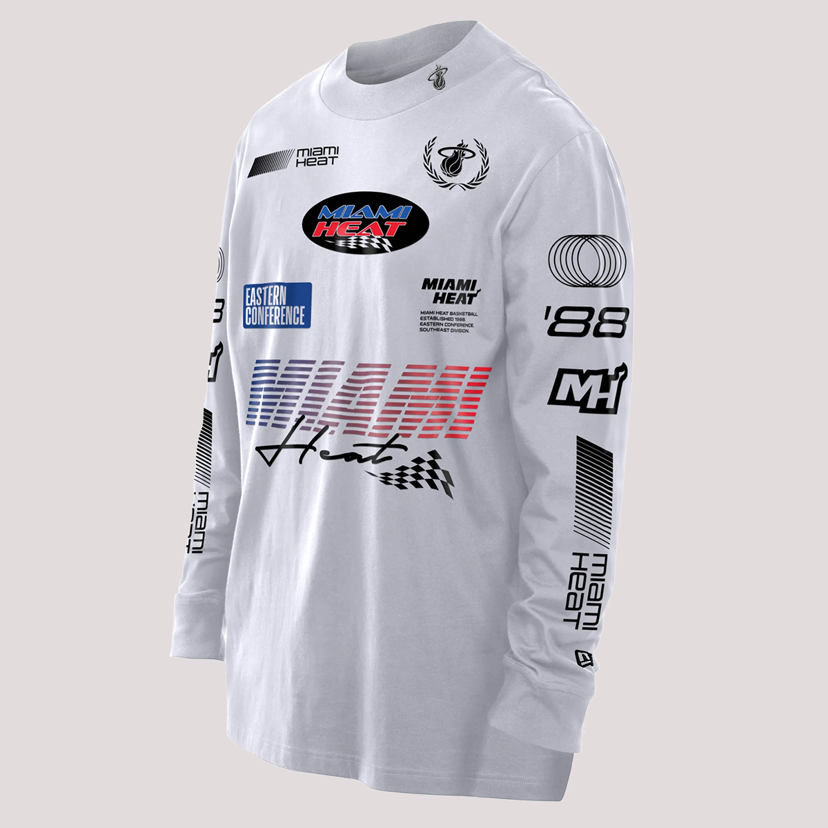 New Era Miami HEAT Race Mock Tee