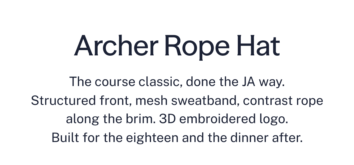 Archer Rope Hat