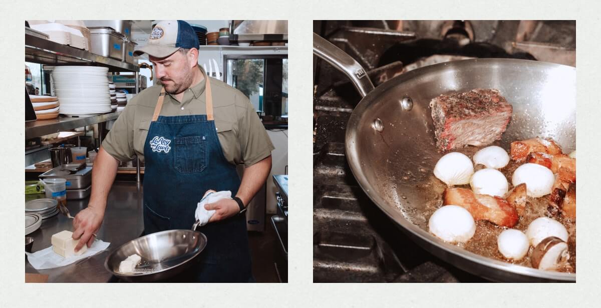 Chef Leroy in action.