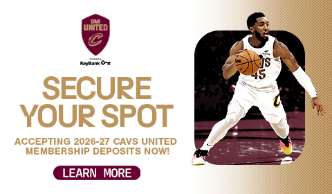 Secure your spot - accepting 2026-2 Cavs United Membership deposits now. Click to learn more.