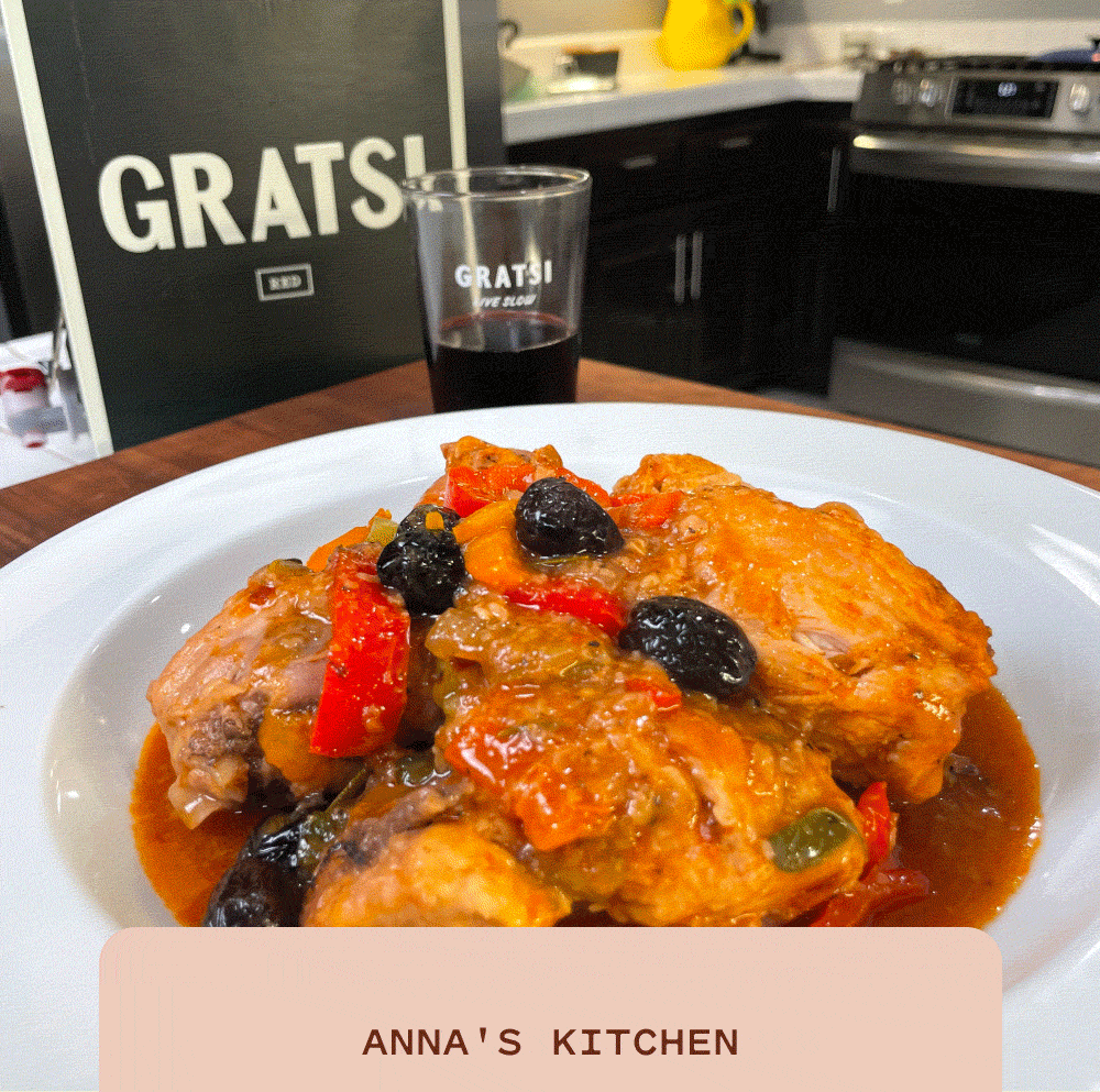 GIF of Anna in the kitchen