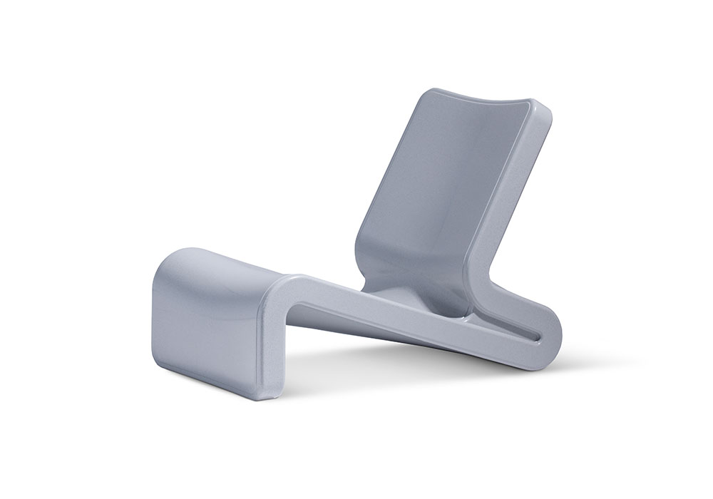 Line Lounge Chair in Concrete Gray