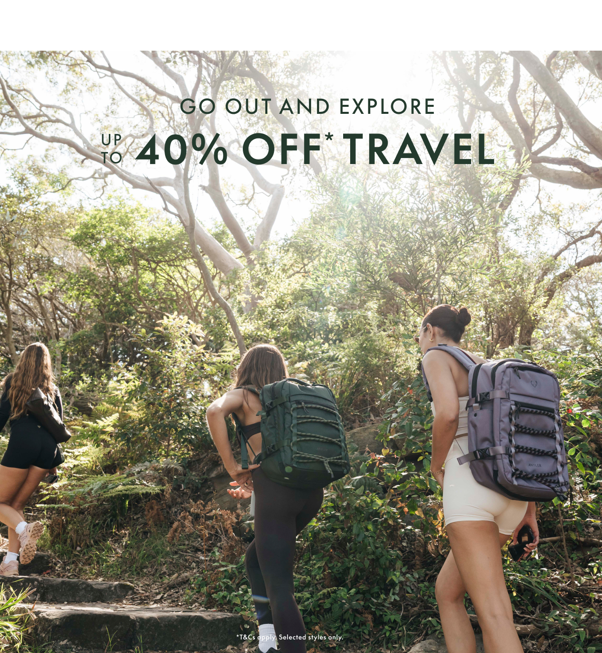 Up to 40% off* Travel