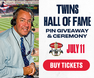 Come to Twins Hall of Fame day with a pin giveaway and a ceremony to celebrate Dick Bremer on July 11. Buy Tickets.