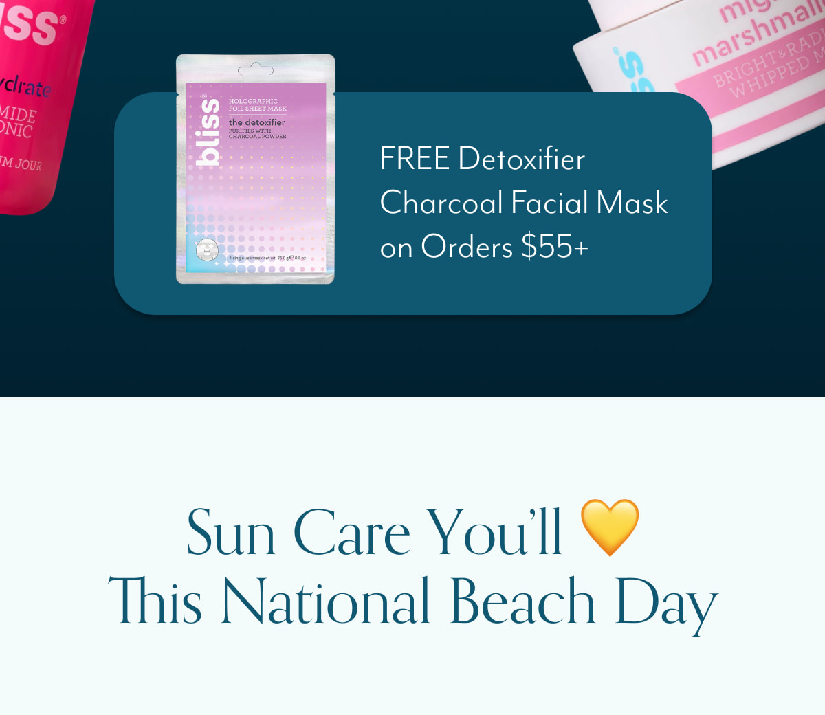 FREE Detoxifier Charcoal Facial Mask on Orders $55+