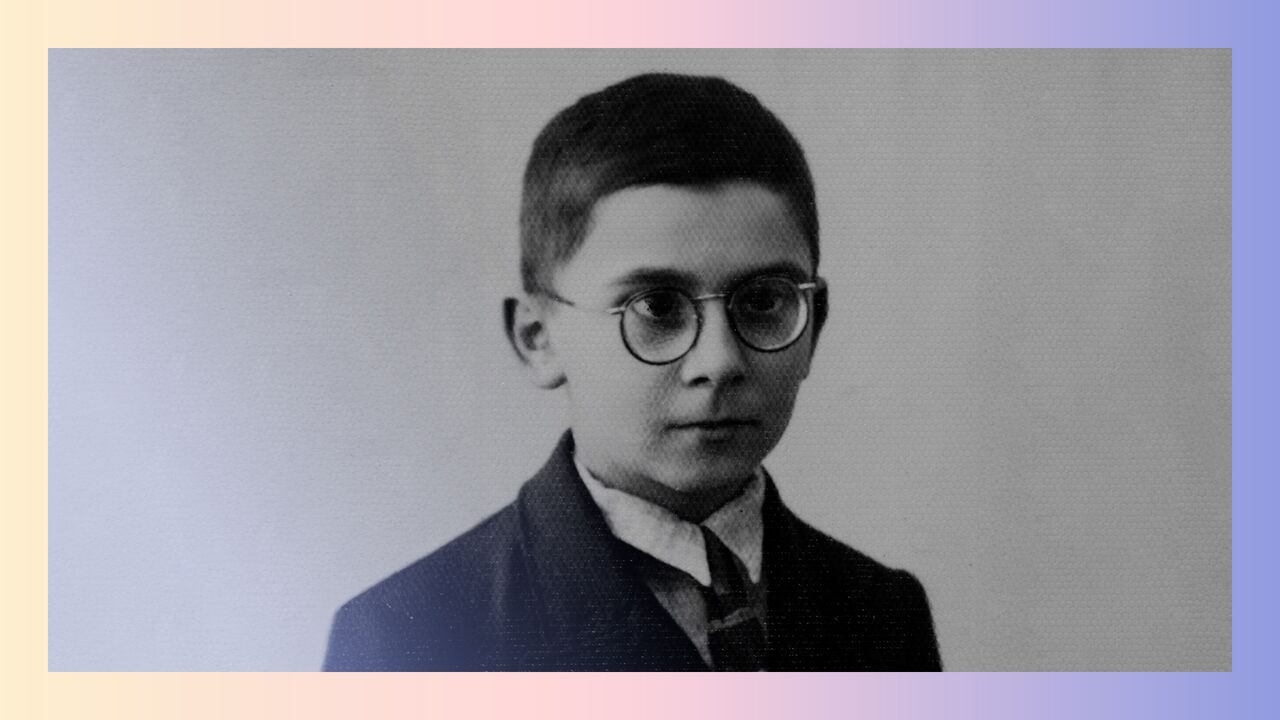Josef Blau, photo for refugee application aged ten, in 1939.