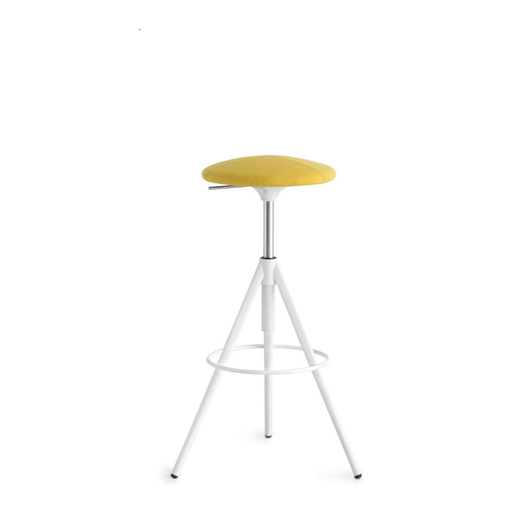 Image of Wil Swivel Upholstered Height-Adjustable Stool
