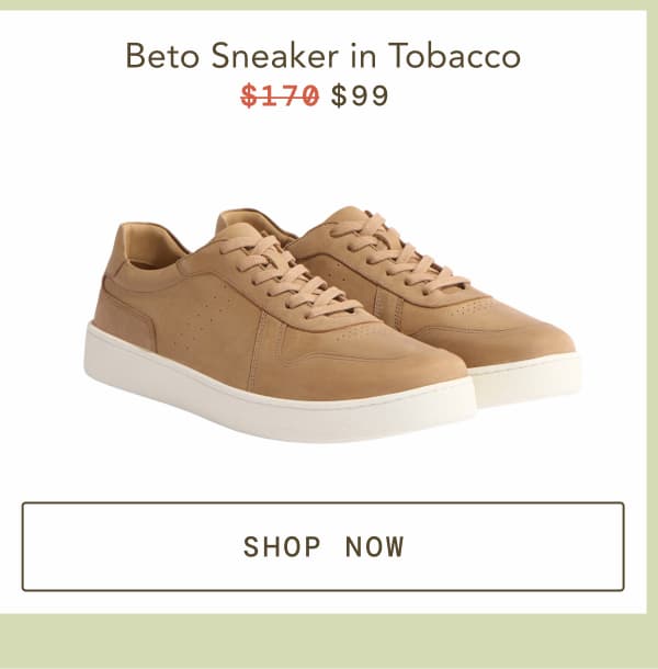 Shop Beto Sneaker in Tobacco
