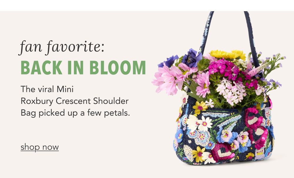 Mini Roxbury Crescent Shoulder Bag Poppy Fields