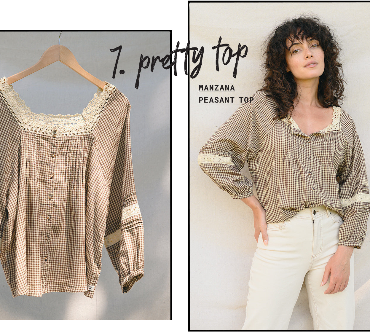 Manzana Peasant Top