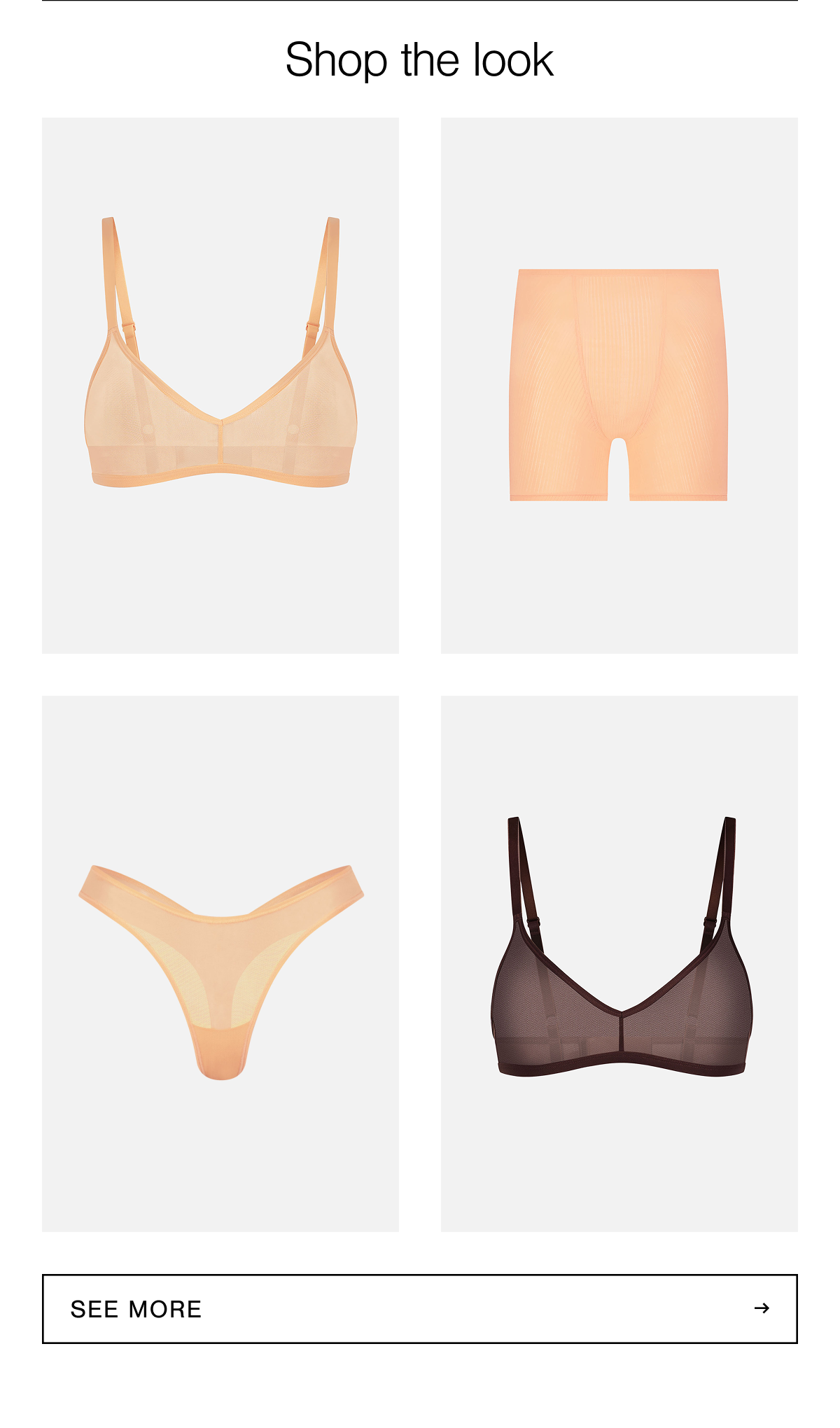 Shop the look: A grid of Sieve and Whipped in Sorbet and Espresso.