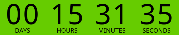 A countdown clock counting down the days, minutes, and hours until midnight on Dec 18, 2025.
