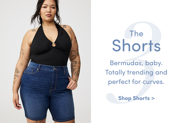The Shorts | Bermudas, baby. | Totally trending and perfect for curves. | Shop Shorts >