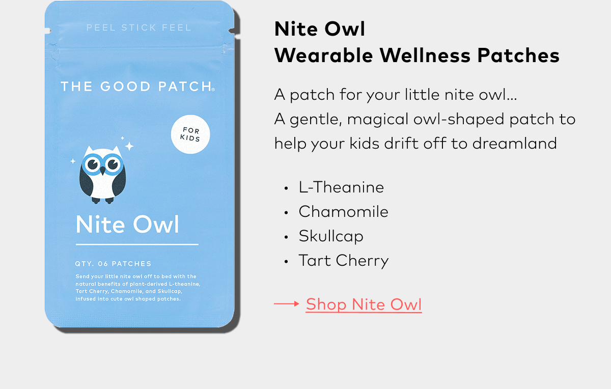 a sleep patch for your littles