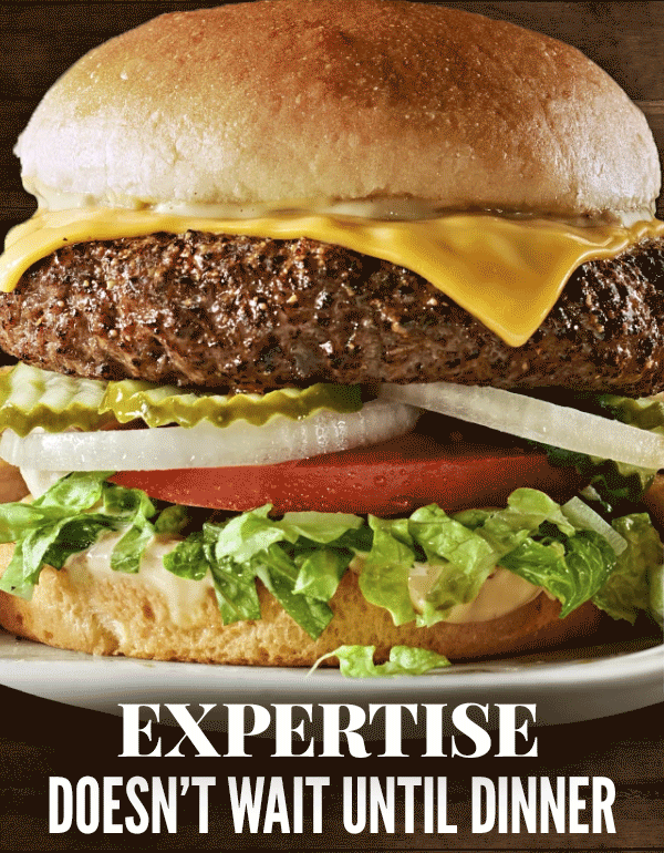 Expertise Doesn't Wait Until Dinner