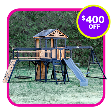 Backyard Discovery Timber Crossing Swing Set, Do-It-Yourself