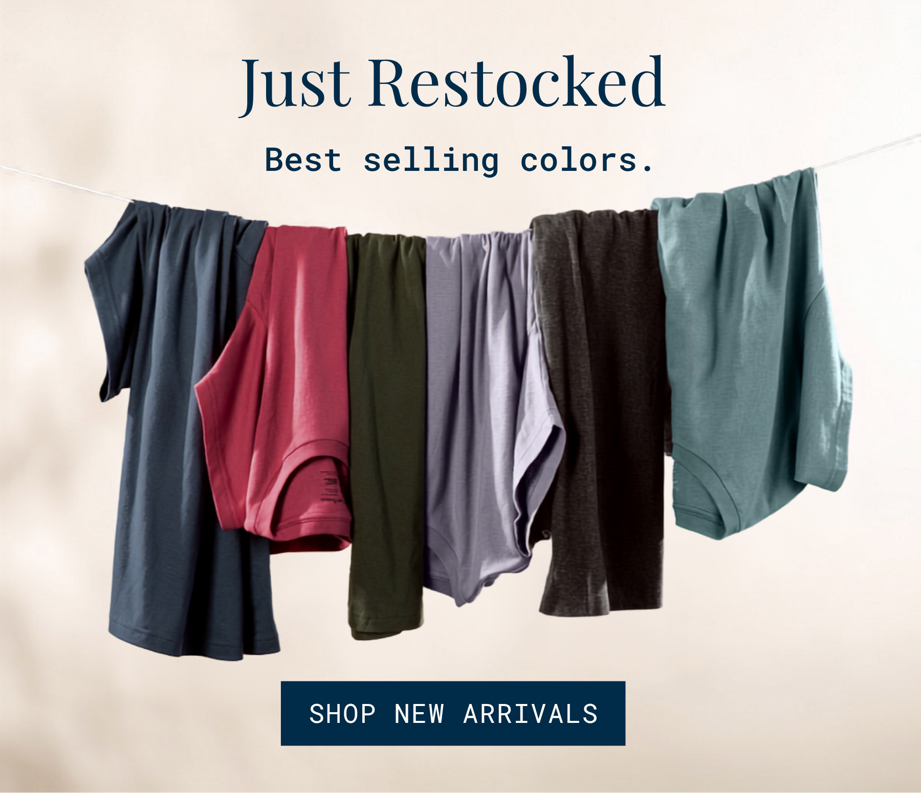 Just restocked. Best selling colors.