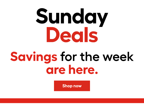 Sunday Deals savings for the week are here.