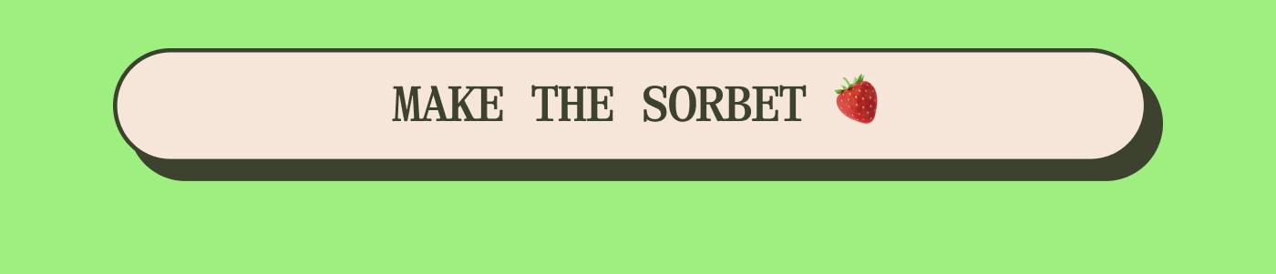 MAKE THE SORBET